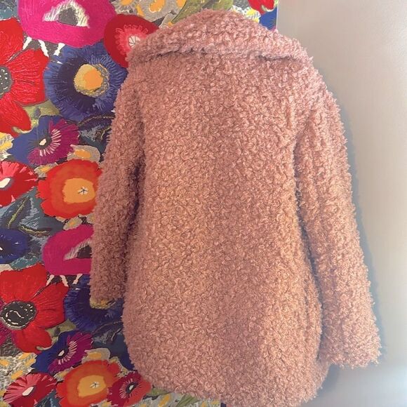 NWOT Kendall and Kylie Teddy Faux Fur Reversible Coat-Mauve-Size XL - Picture 9 of 15